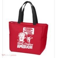 Merry Christmas America Trump Reindeer Tote Bag thumb 3