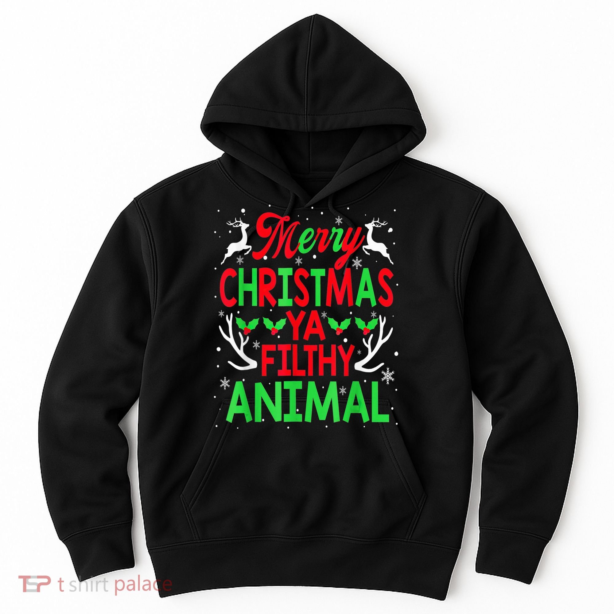 Merry Christmas Animal Filthy Ya  Wo Kid Hoodie