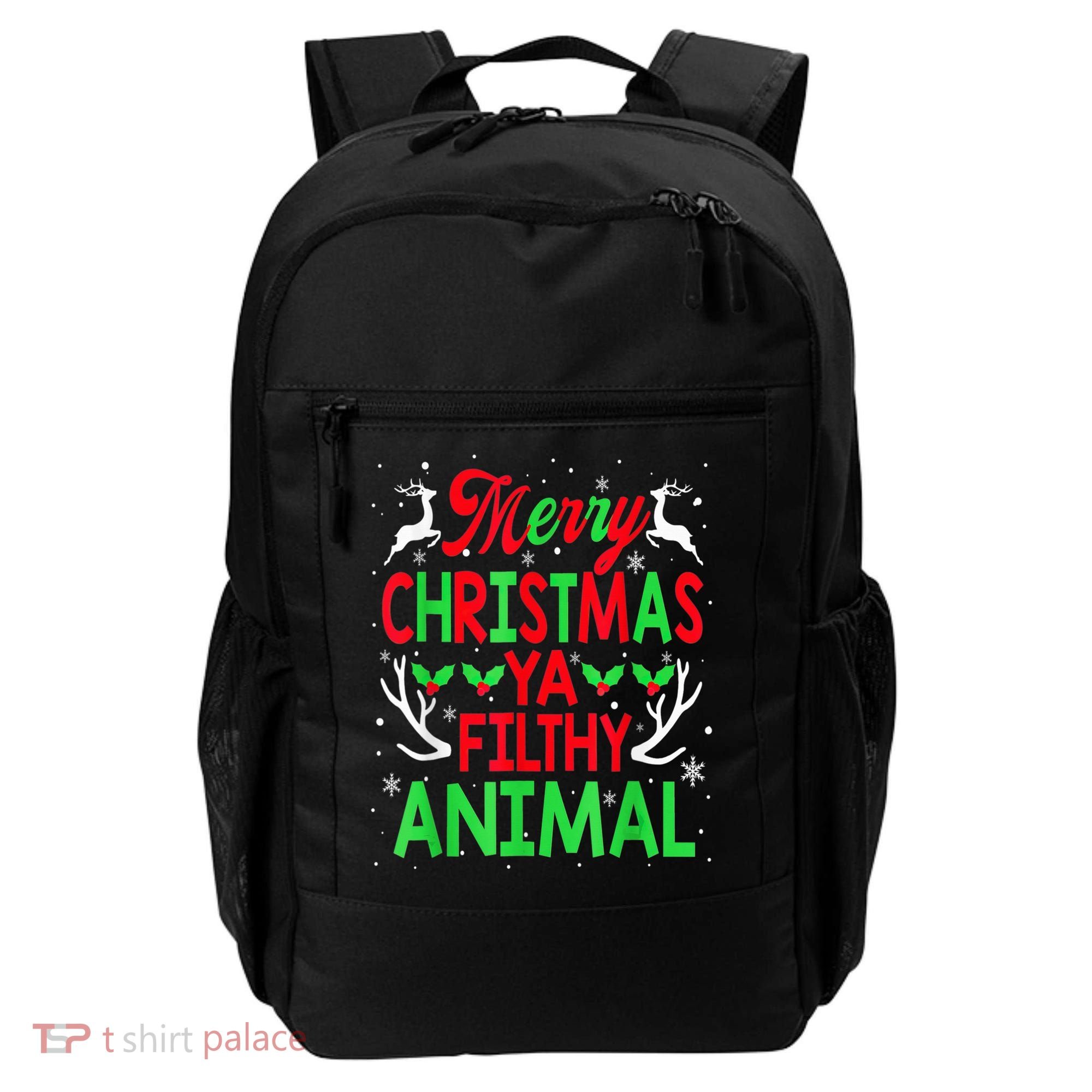 Merry Christmas Animal Filthy Ya  Wo Kid Backpack