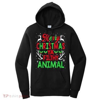 Merry Christmas Animal Filthy Ya  Wo Kid Women's Hoodie