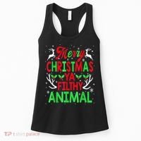 Merry Christmas Animal Filthy Ya  Wo Kid Women's Tank Top thumb 0