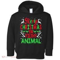 Merry Christmas Animal Filthy Ya  Wo Kid Toddler Hoodie thumb 0