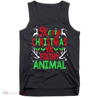 Merry Christmas Animal Filthy Ya  Wo Kid Tank Top