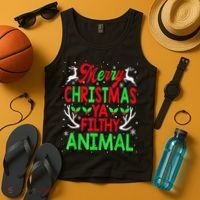 Merry Christmas Animal Filthy Ya  Wo Kid Tank Top thumb 4