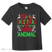 Merry Christmas Animal Filthy Ya  Wo Kid Toddler T-Shirt thumb 0