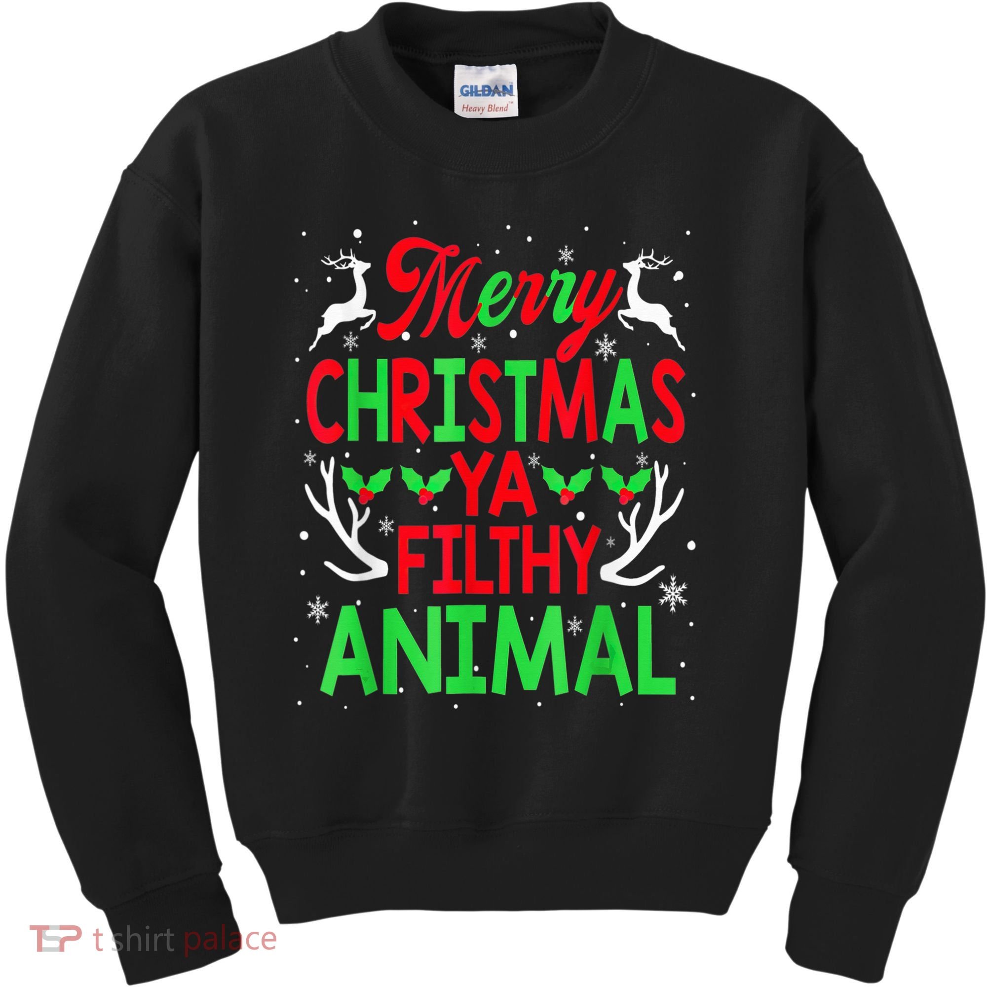 Merry Christmas Animal Filthy Ya  Wo Kid Kids Sweatshirt