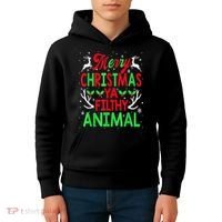 Merry Christmas Animal Filthy Ya  Wo Kid Kids Hoodie thumb 4