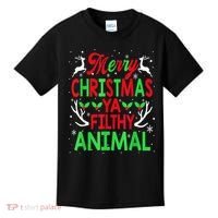 Merry Christmas Animal Filthy Ya  Wo Kid Kids T-Shirt thumb 0
