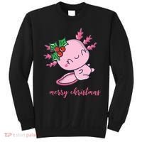 Merry Christmas Axolotl Cute Holiday Sweatshirt thumb 0