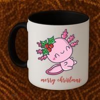Merry Christmas Axolotl Cute Holiday Coffee Mug thumb 2