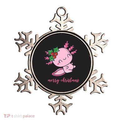 Merry Christmas Axolotl Cute Holiday Ornament