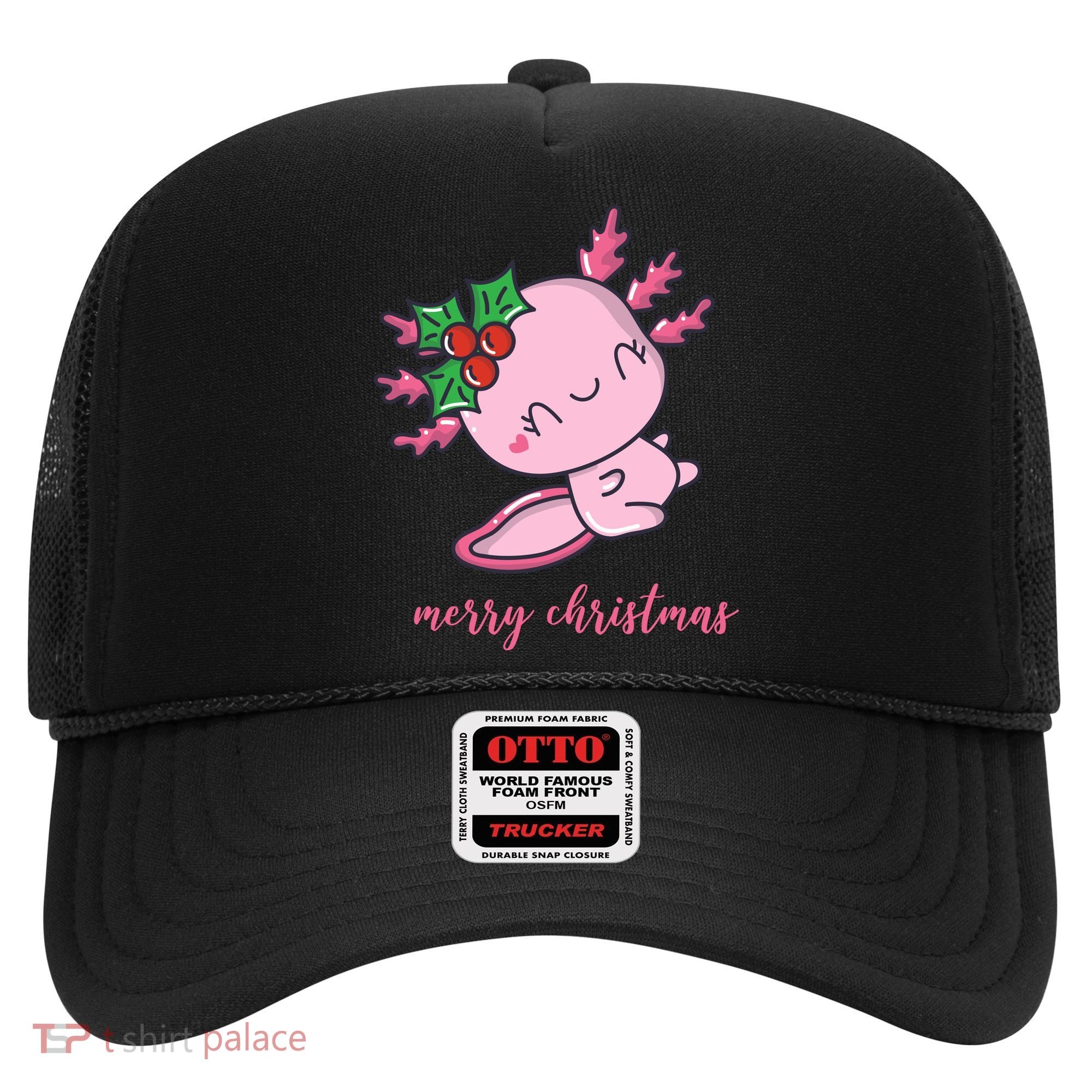 Merry Christmas Axolotl Cute Holiday Hat