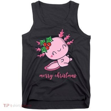 Merry Christmas Axolotl Cute Holiday Tank Top