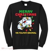 Merry Christmas Animal Filthy Ya Toilet Paper Funny Sweatshirt thumb 0