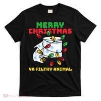 Merry Christmas Animal Filthy Ya Toilet Paper Funny T-Shirt thumb 0
