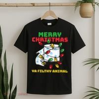 Merry Christmas Animal Filthy Ya Toilet Paper Funny T-Shirt thumb 2