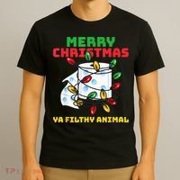 Merry Christmas Animal Filthy Ya Toilet Paper Funny T-Shirt thumb 3