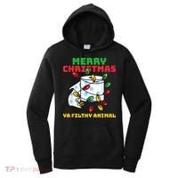 Merry Christmas Animal Filthy Ya Toilet Paper Funny Women's Hoodie thumb 0