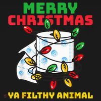 Merry Christmas Animal Filthy Ya Toilet Paper Funny Women's Hoodie thumb 2