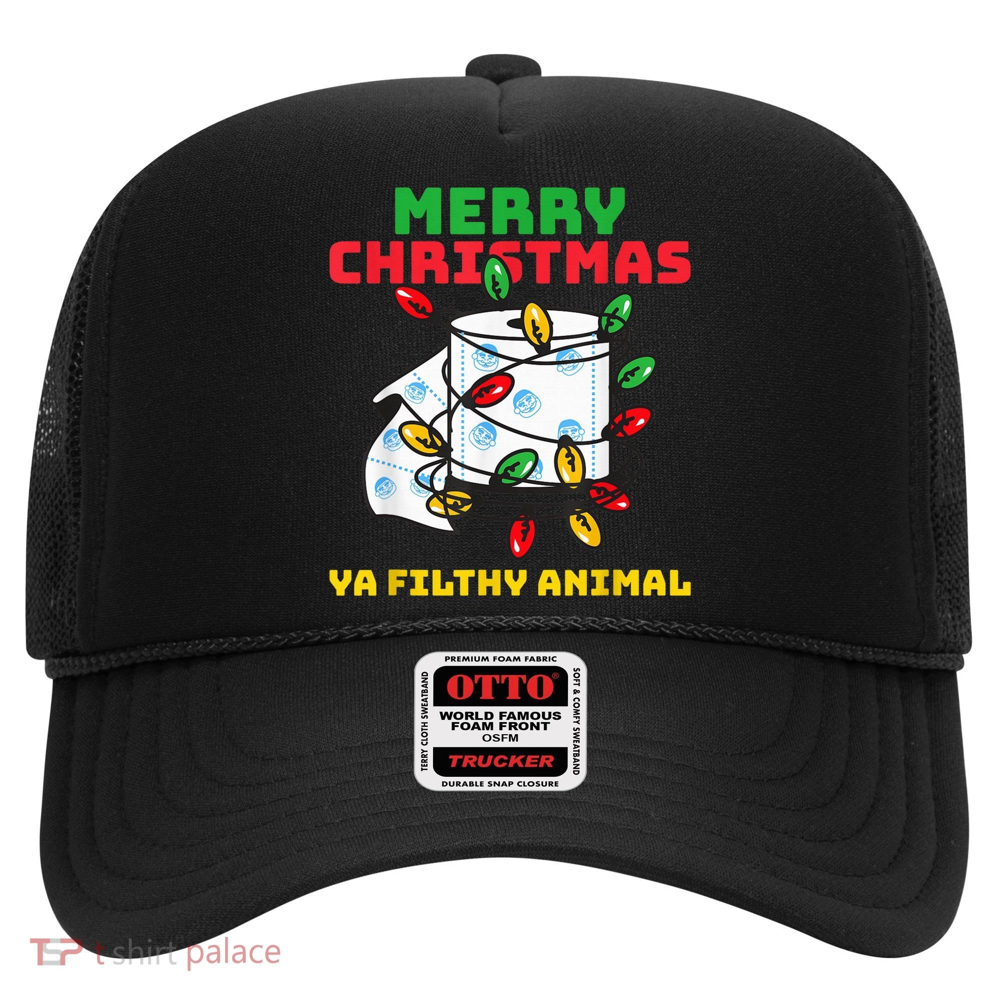 Merry Christmas Animal Filthy Ya Toilet Paper Funny Hat