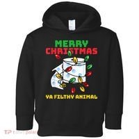 Merry Christmas Animal Filthy Ya Toilet Paper Funny Toddler Hoodie thumb 0