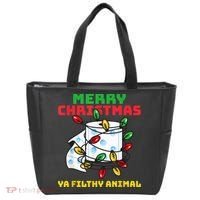 Merry Christmas Animal Filthy Ya Toilet Paper Funny Tote Bag thumb 0