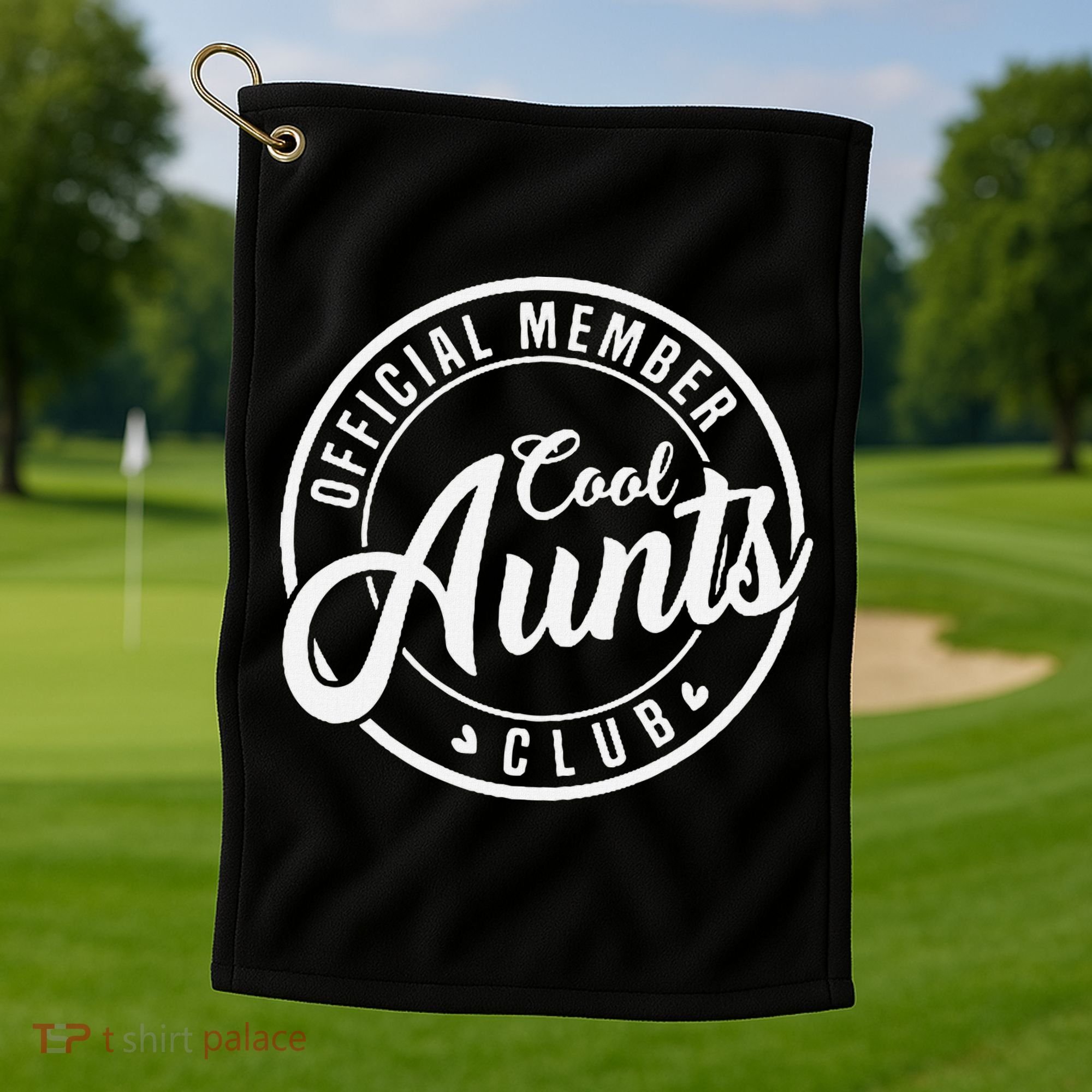 Member Cool Aunts Club Funny Auntie Mothers Day Golf Towel