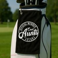 Member Cool Aunts Club Funny Auntie Mothers Day Golf Towel thumb 2