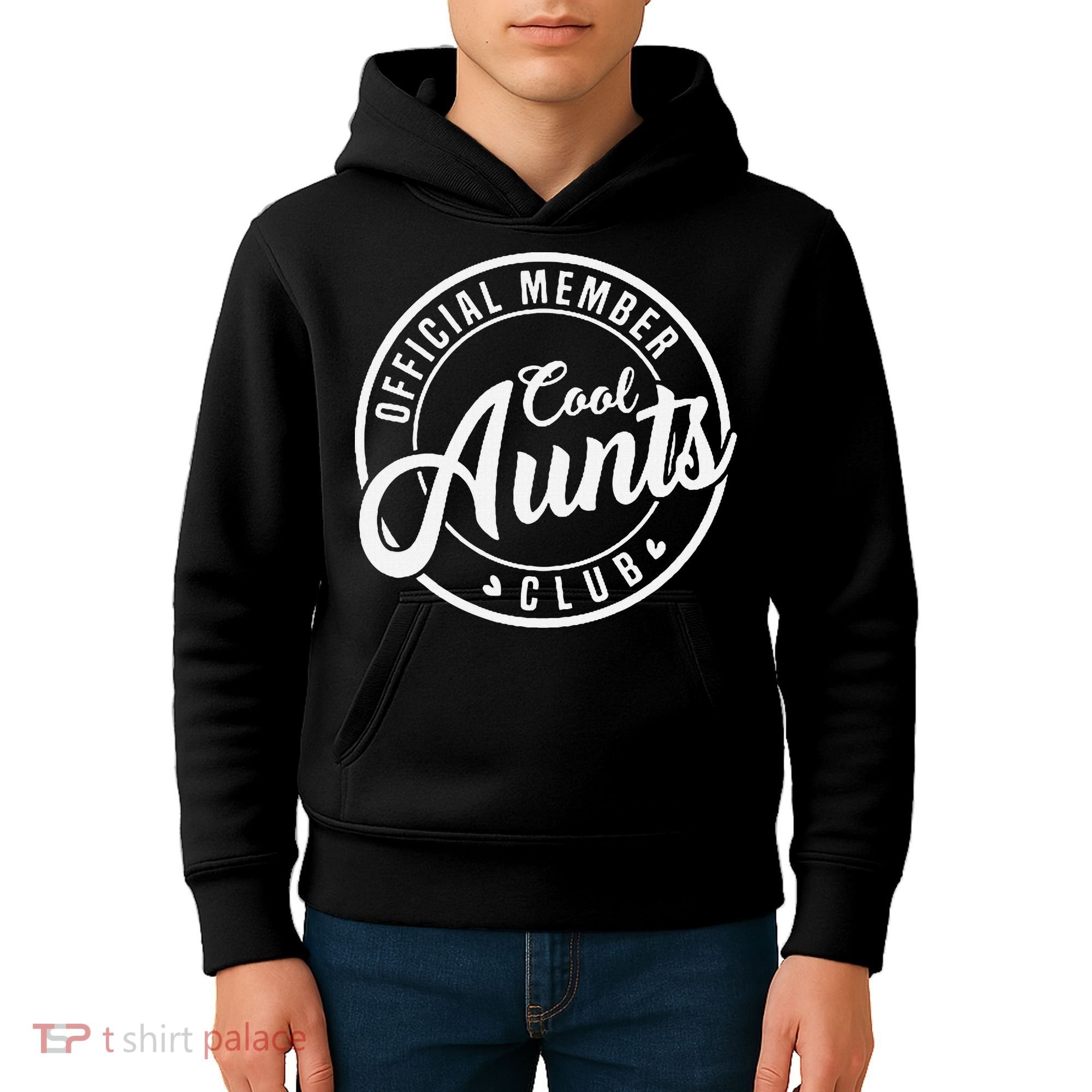 Member Cool Aunts Club Funny Auntie Mothers Day Kids Hoodie