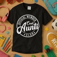 Member Cool Aunts Club Funny Auntie Mothers Day Kids T-Shirt thumb 3