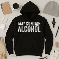 May Contain Alcohol Drinking Beer Tasting Funny Hoodie thumb 3