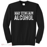 May Contain Alcohol Drinking Beer Tasting Funny Sweatshirt thumb 0