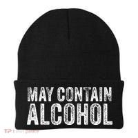May Contain Alcohol Drinking Beer Tasting Funny Beanie thumb 0