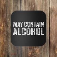 May Contain Alcohol Drinking Beer Tasting Funny Coaster thumb 0