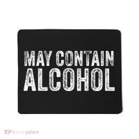 May Contain Alcohol Drinking Beer Tasting Funny Mousepad thumb 0