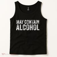 May Contain Alcohol Drinking Beer Tasting Funny Tank Top thumb 2