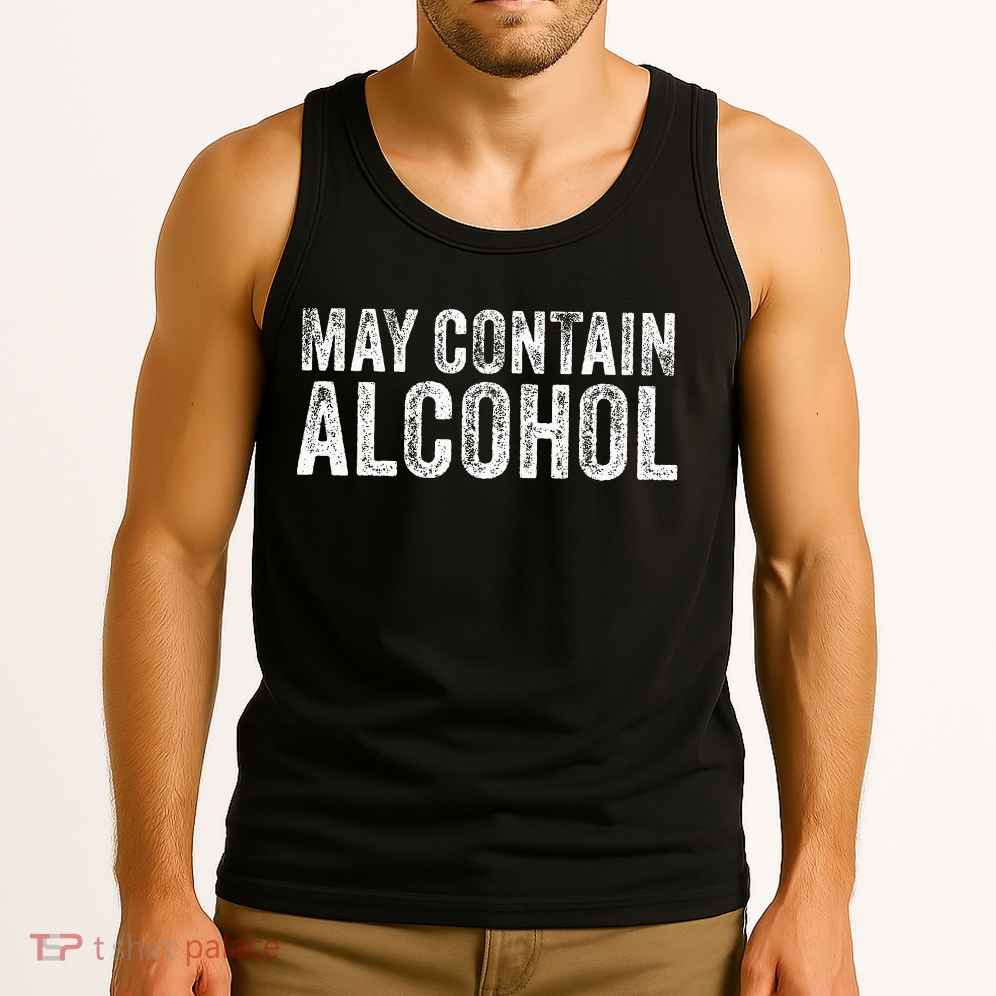 May Contain Alcohol Drinking Beer Tasting Funny Tank Top