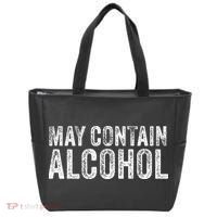 May Contain Alcohol Drinking Beer Tasting Funny Tote Bag thumb 0