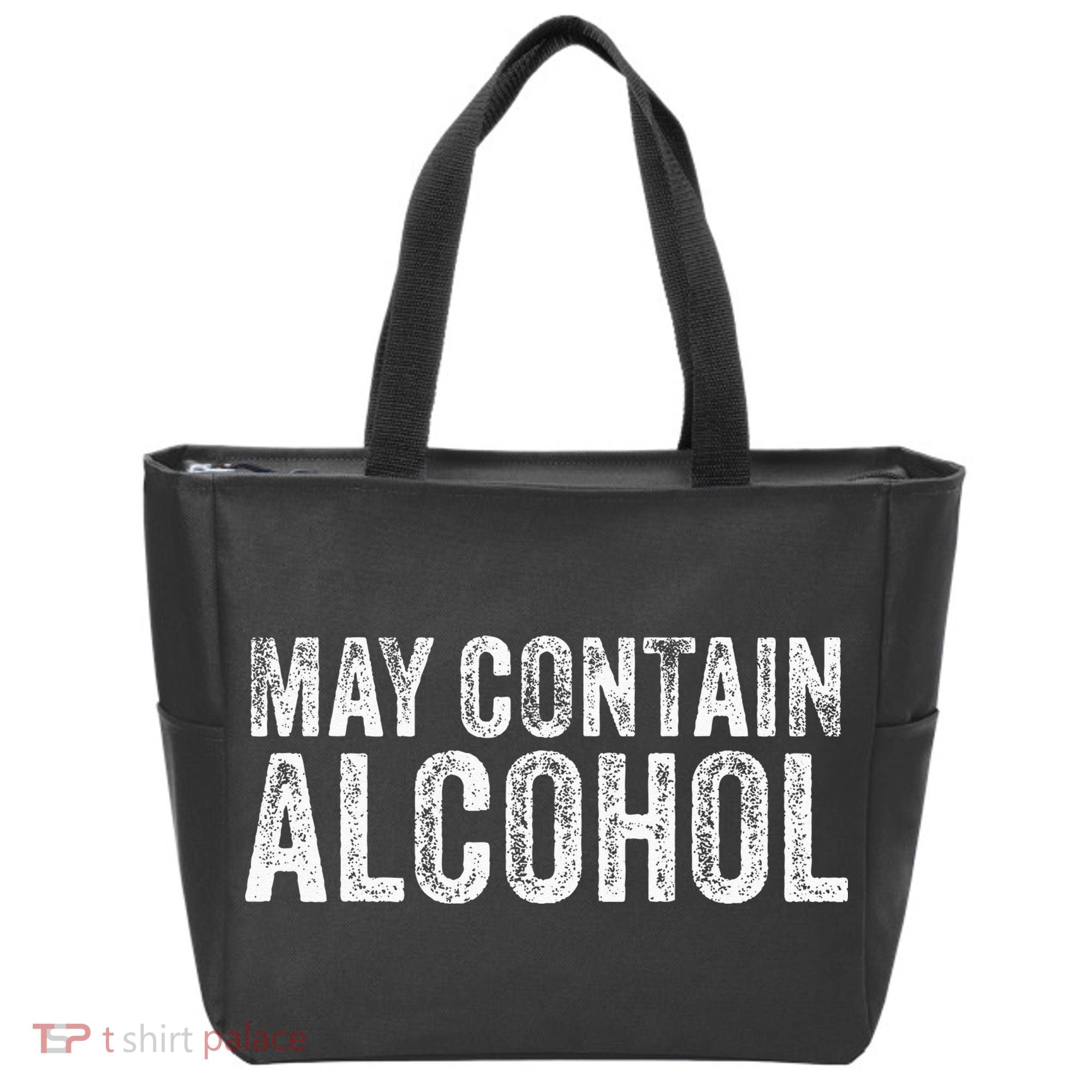 May Contain Alcohol Drinking Beer Tasting Funny Tote Bag