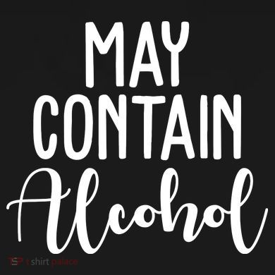 May Contain Alcohol Funny V-Neck T-Shirt