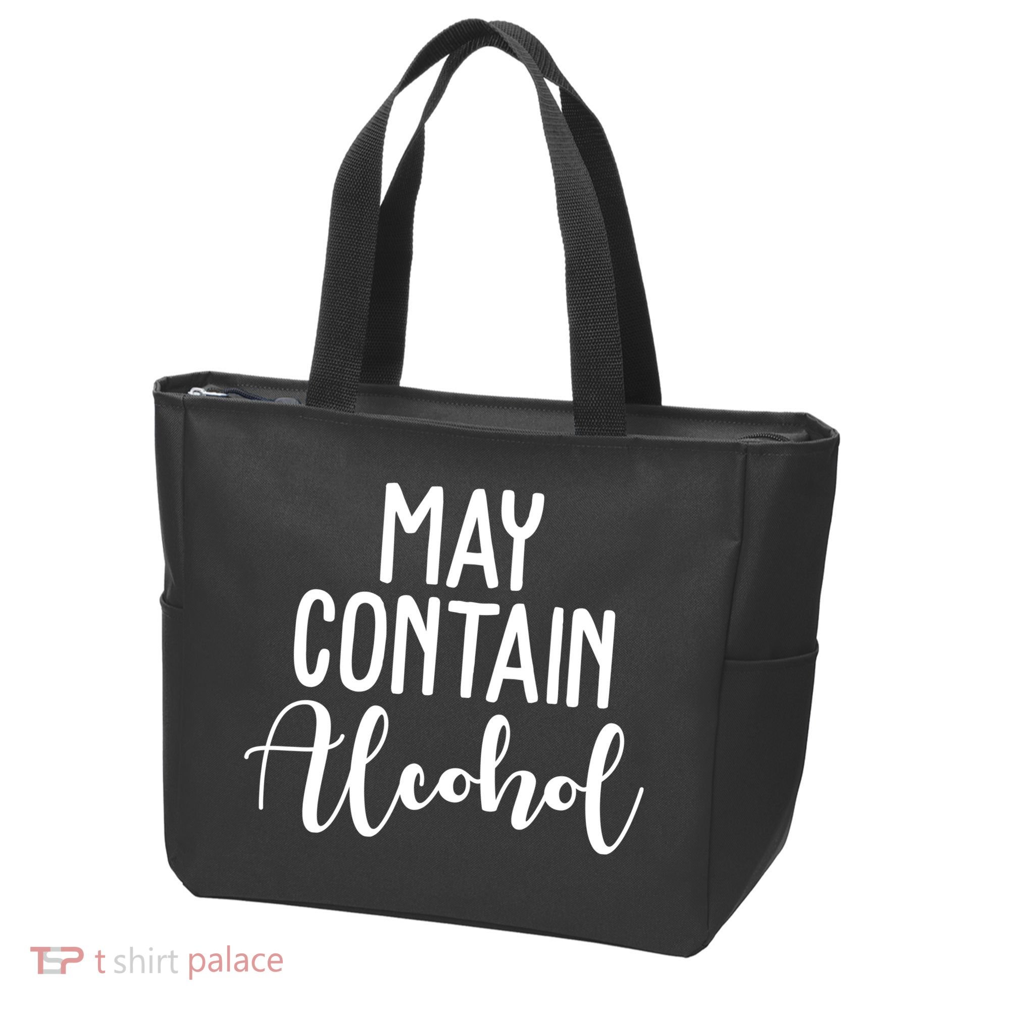 May Contain Alcohol Funny Tote Bag