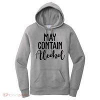 May Contain Alcohol Funny Women's Hoodie thumb 0