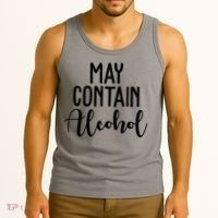 May Contain Alcohol Funny Tank Top thumb 3