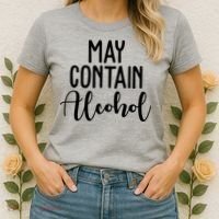 May Contain Alcohol Funny Women's T-Shirt thumb 2