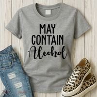 May Contain Alcohol Funny Women's T-Shirt thumb 3