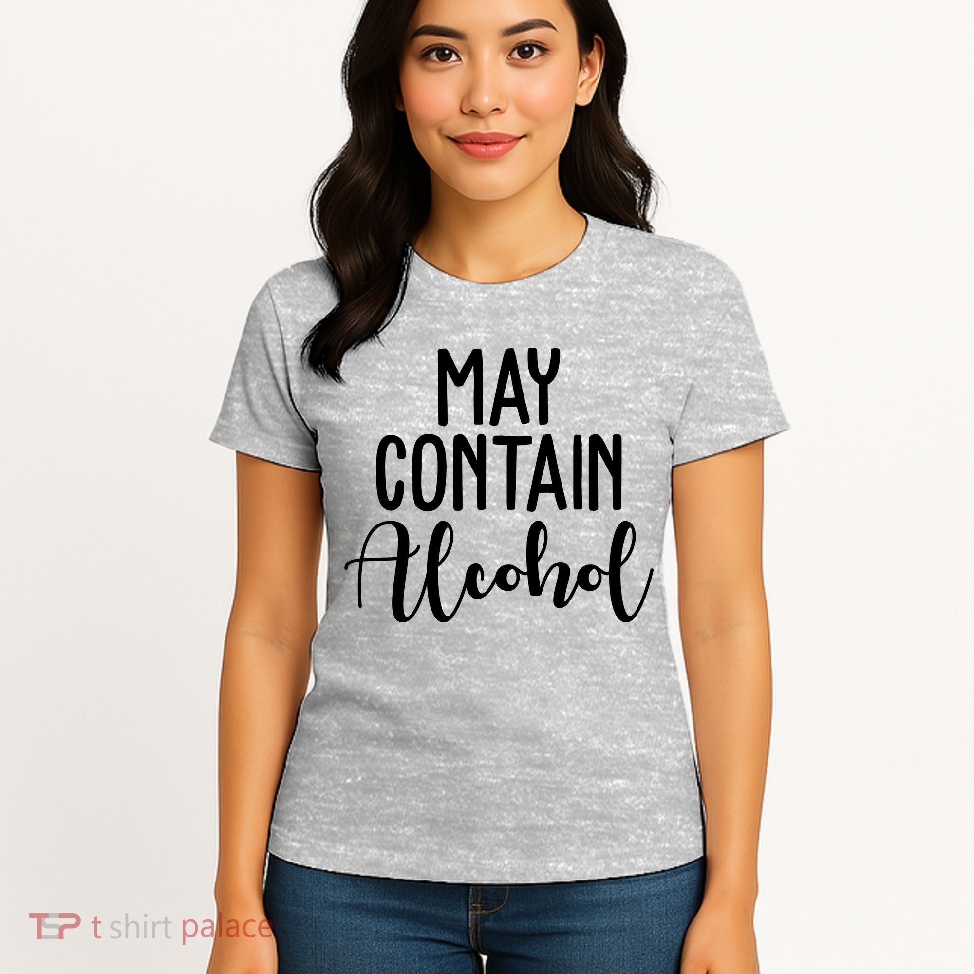 May Contain Alcohol Funny Women's T-Shirt