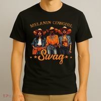 Melanins Cowgirls African Melanins Cowgirl Black History T-Shirt thumb 3