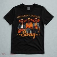 Melanins Cowgirls African Melanins Cowgirl Black History T-Shirt thumb 5