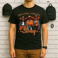 Melanins Cowgirls African Melanins Cowgirl Black History T-Shirt thumb 6