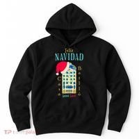 Merry Christmas Antoni Gaudi Drawing Barcelona Spain Hoodie thumb 0